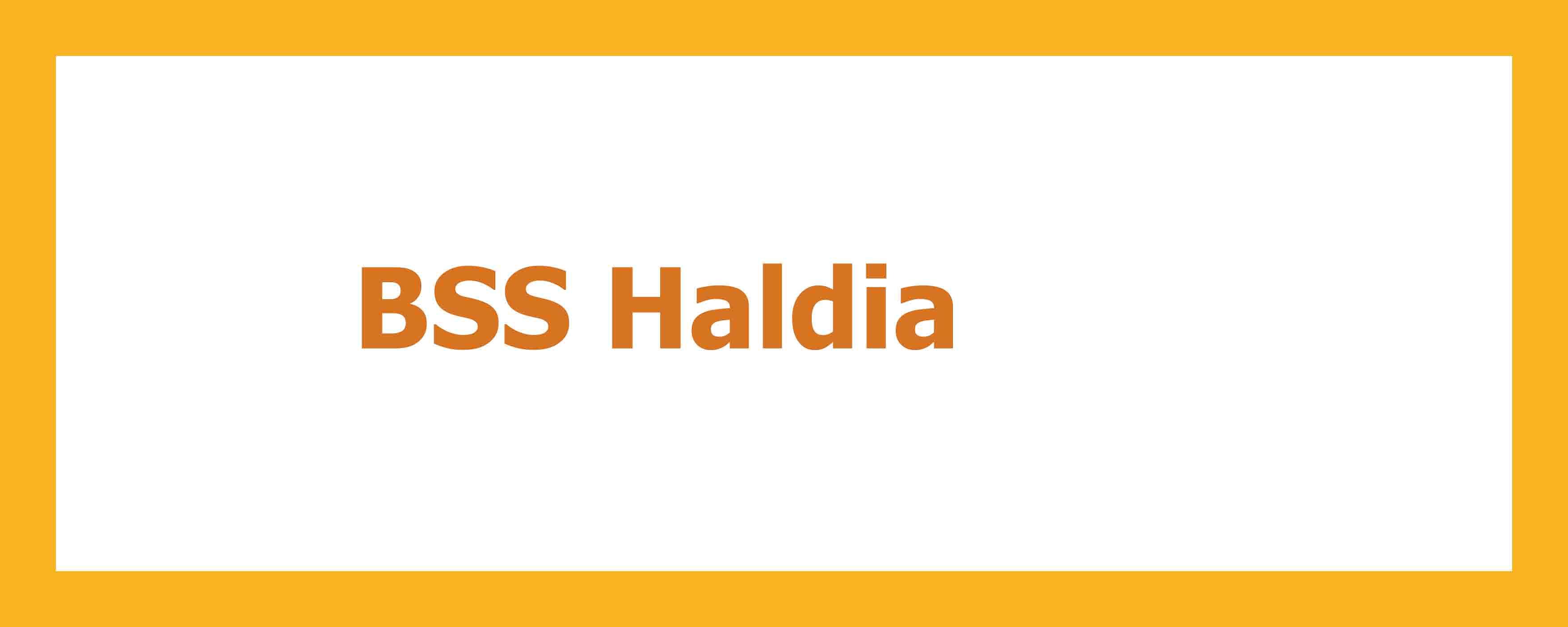 BSS Haldia, Medinipur, West Bengal branch, main building